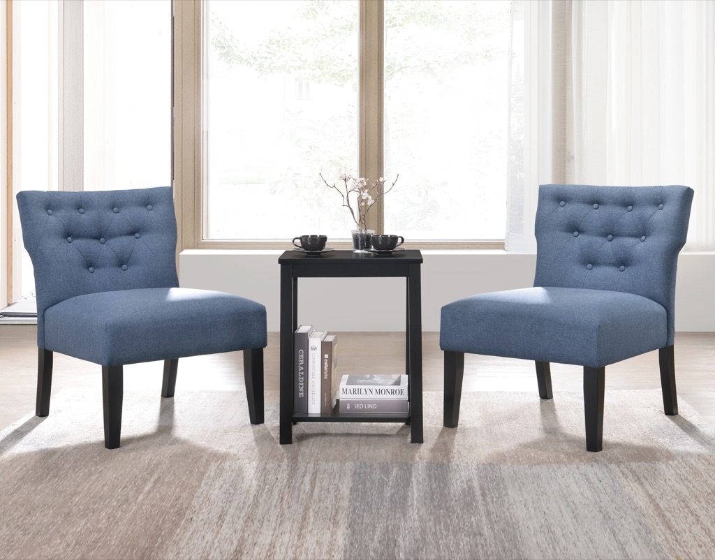 3pc Pack Armless Contemporary Accent Chair Top One Home Services   59842 